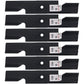 Pack - 6 Notched Blades Fits Scag 482877 Tiger Fits Cub and Freedom Z 48" Deck