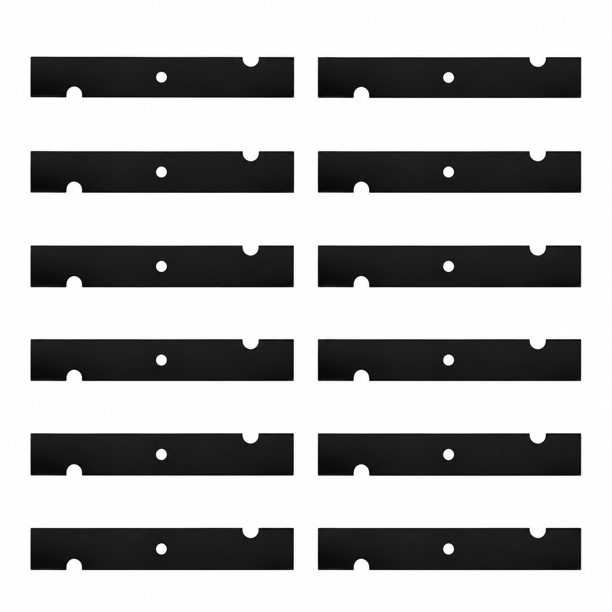 Qty 12: Notched Mower Blade Fits Scag Replaces 48110-NOTCHED