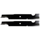 Qty 2: Notched Mower Blade
 Fits Gravely Replaces 00878100