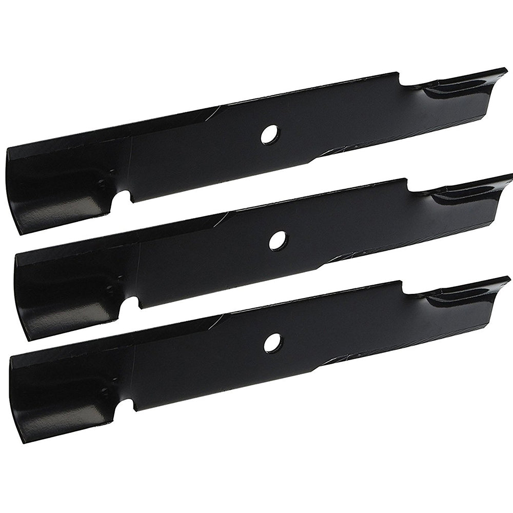 Qty 3: Notched Mower Blade Fits Lesco Replaces 021871