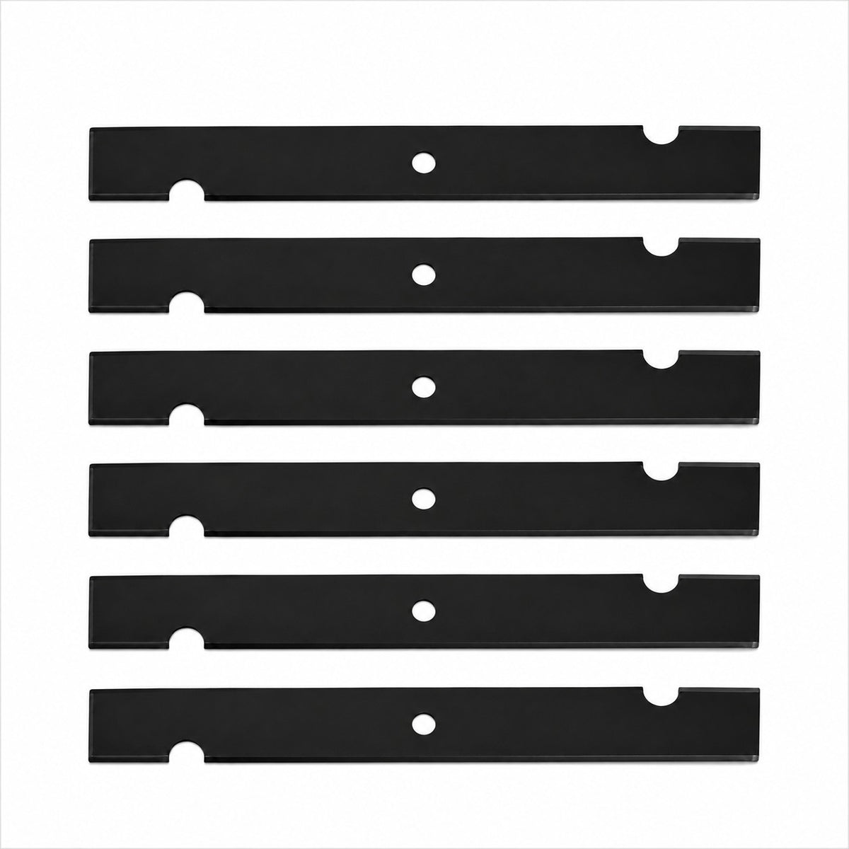Qty 6: Notched Mower Blade Fits Lesco Replaces 021871