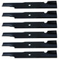 Qty 6: Notched Mower Blade Fits Husqvarna Replaces 539 10 60-40