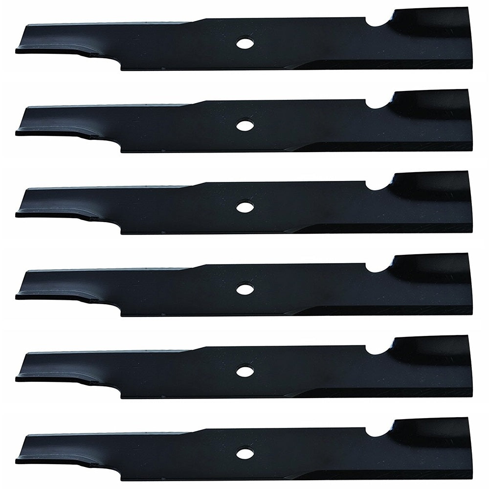 Qty 6: Notched Mower Blade Fits Husqvarna Replaces 539 10 60-40