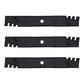 Set of (3) - M143520 M145516 Predator Mulch Blades Fits John Deere 54C Deck