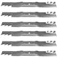 Six (x6) New Mulching Blades B1PD5045 Fits John Deere Riding Mowers L105 L108
