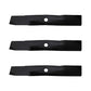 Set of 3 16 5/8" x 13/16" Mower Blade Fits John Deere F525 F620 F710