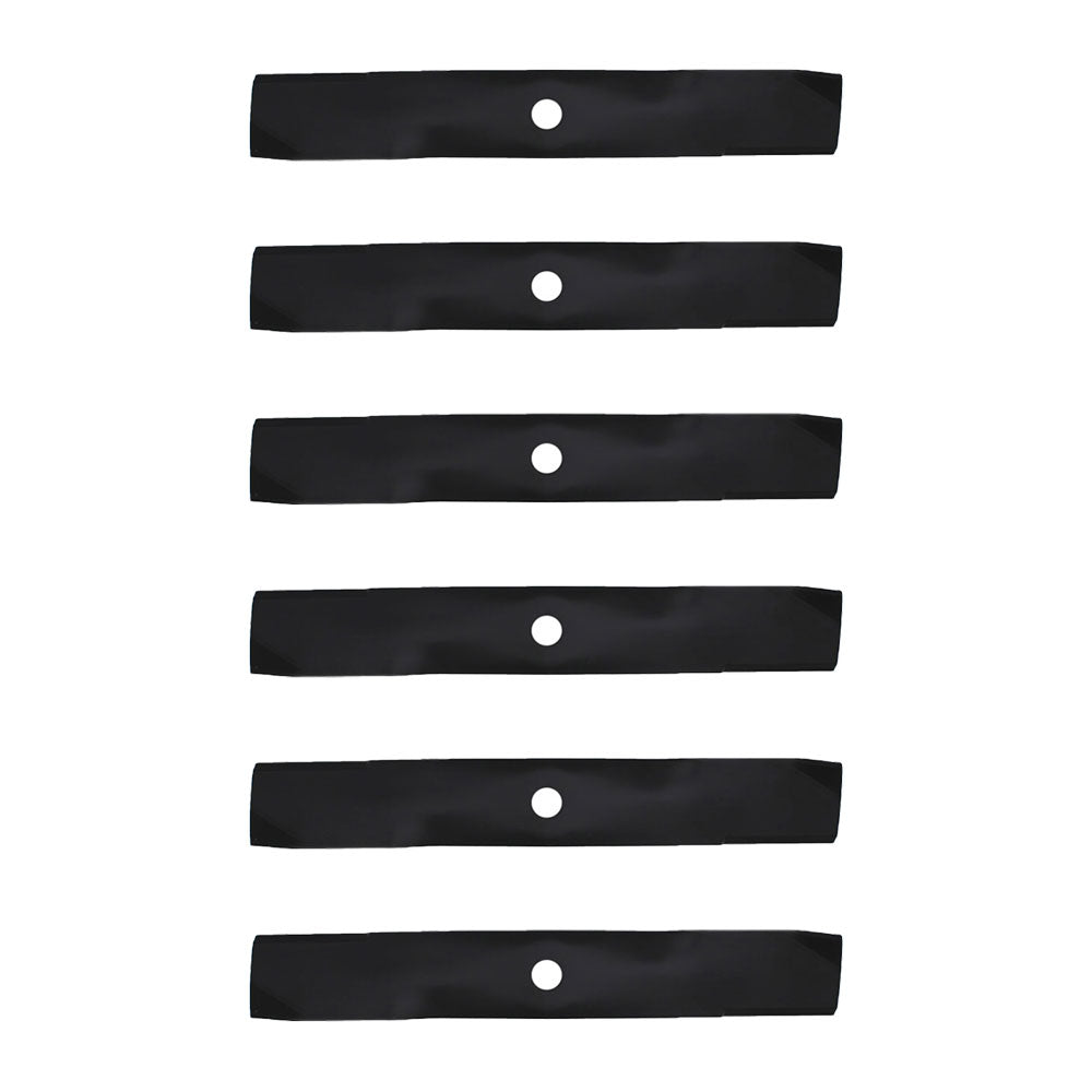 6 Pack of Blades Fits John Deere 48" LX176, LX178, LX186, LX188, LX277AWS