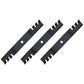 3 Toothed Mulch Blades Fits John Deere 54C X465 X475 X485 X495 Z425 Z445 396-719