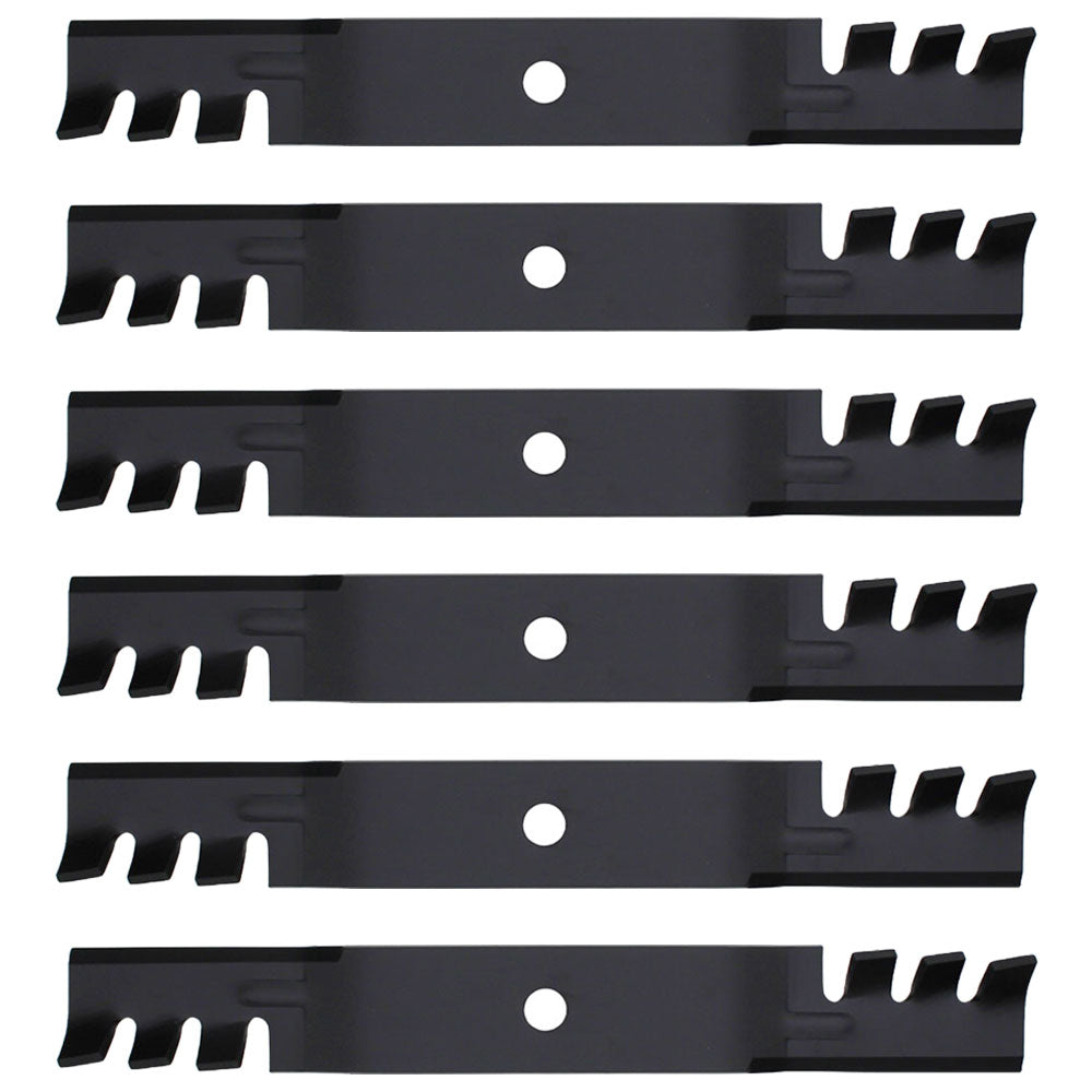 Lot of 6 Blades Fits John Deere 54C X465 X475 X485 X495 Z425 Z445 396-719