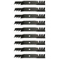 (9) Toothed Mower Blades Fits John Deere ZTrak Z525E Z535M Z540M Z375R M143520
