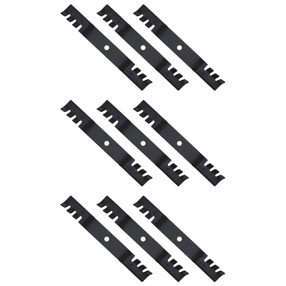 (9) Toothed Mower Blades Fits John Deere ZTrak Z525E Z535M Z540M Z375R M143520