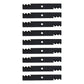 Qty 9: Toothed Mower Blade Fits John Deere Replaces AM137757
