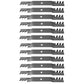 Qty 12: Toothed Mulching Mower Blade Fits Husqvarna Replaces 578431911