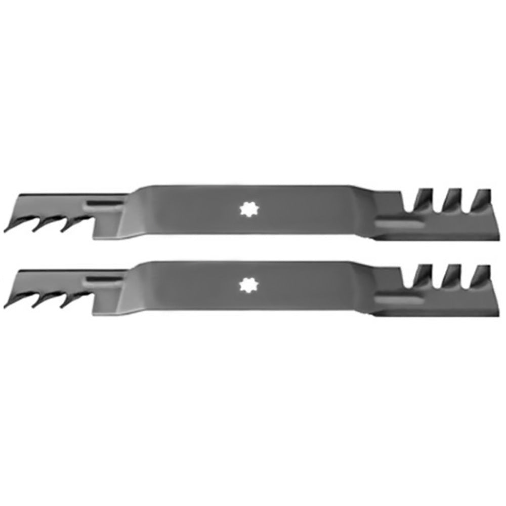 (2) Mulching Blades Fits John Deere 42" 102 115 125 135 Riding Mower Set
