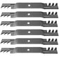 Qty 6: Toothed Mulching Mower Blade Fits Husqvarna Replaces 578431911
