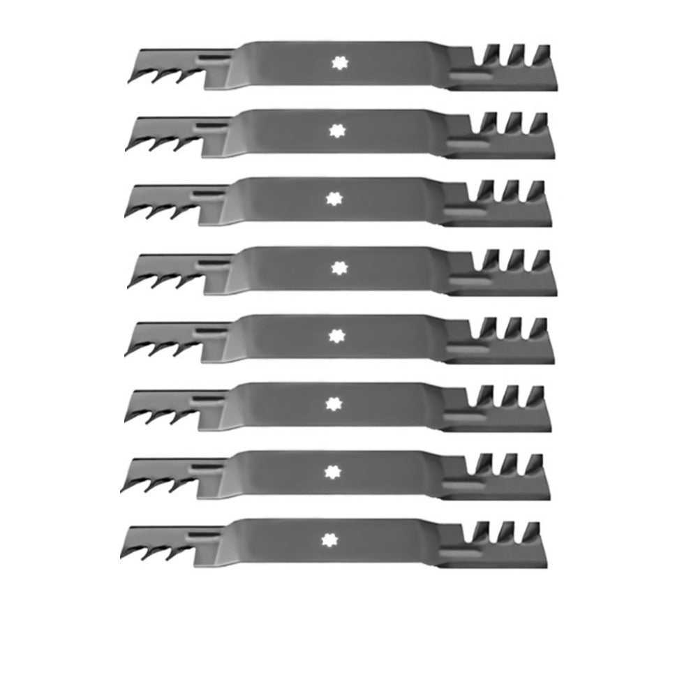 Qty 8: Toothed Mulching Mower Blades
 Fits Dolmar Replaces 115