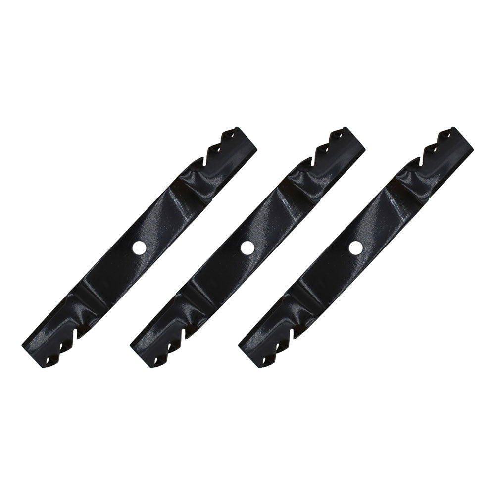 Qty 3: Toothed Mower Blade Fits John Deere Replaces 96306