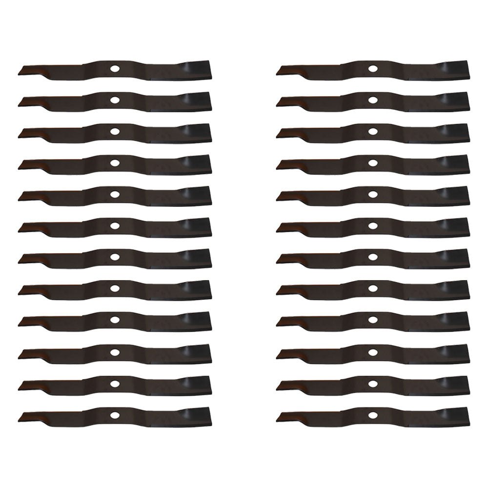 24 Pack Mower Blade K5677-34340 Fits Kubota B2150D, F2560, F3060, Pro Deck, ZD28