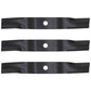 54" Cut Heavy Duty Fits Kubota Blades Set of 3 Code K5619-34350 Full 1/4" Thick
