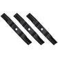 54" Cut Heavy Duty Fits Kubota Blades Set of 3 Code K5619-34350 Full 1/4" Thick