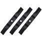 54" Cut Heavy Duty Fits Kubota Blades Set of 3 Code K5619-34350 Full 1/4" Thick
