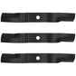54" Cut Heavy Duty Fits Kubota Blades Set of 3 Code K5619-34350 Full 1/4" Thick