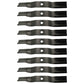 K5935-34360 Set of Nine New High Lift Mower Blade Fits Kubota ZD221 ZG227