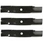 Set of (3) M136194 Mower Blade Fits John Deere Walk-Behind 7G18 7H17 7H19