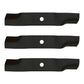 Set of (3) M136194 Mower Blade Fits John Deere Walk-Behind 7G18 7H17 7H19