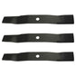 54" 10072 7 Iron Lawn Mower Blade Set 3 Fits John Deere M136195 TCU30316