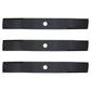 3 XHT Heavy Duty Blades Fits John Deere M136195 M653 M655 F687 F655 F680 737 757