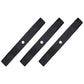 3 XHT Heavy Duty Blades Fits John Deere M136195 M653 M655 F687 F655 F680 737 757