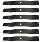 6 Medium-Lift Blades Fits John Deere M136195 TCU30316 M653 M655 M657 F620 737