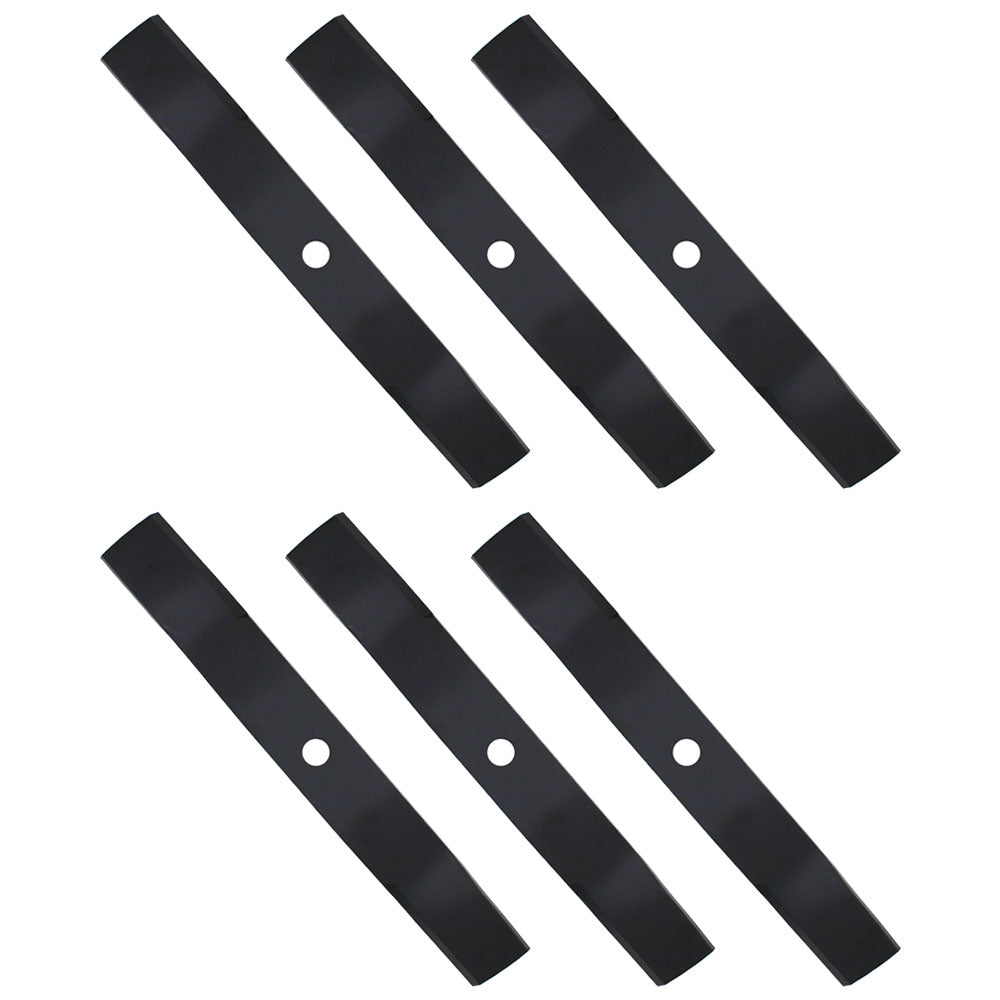 6 Medium-Lift Blades Fits John Deere M136195 TCU30316 M653 M655 M657 F620 737
