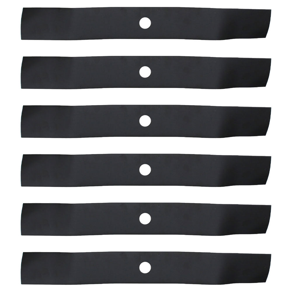 6 Medium-Lift Blades Fits John Deere M136195 TCU30316 M653 M655 M657 F620 737