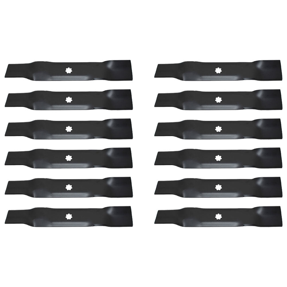 12pk Lawn Mower Blade Fits John Deere 48" LA 130 140 145 X140 145 D140 D150 D160