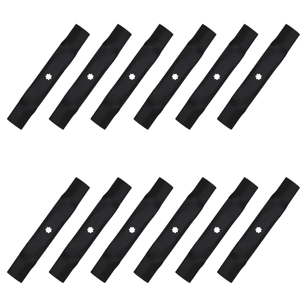 12pk Lawn Mower Blade Fits John Deere 48" LA 130 140 145 X140 145 D140 D150 D160