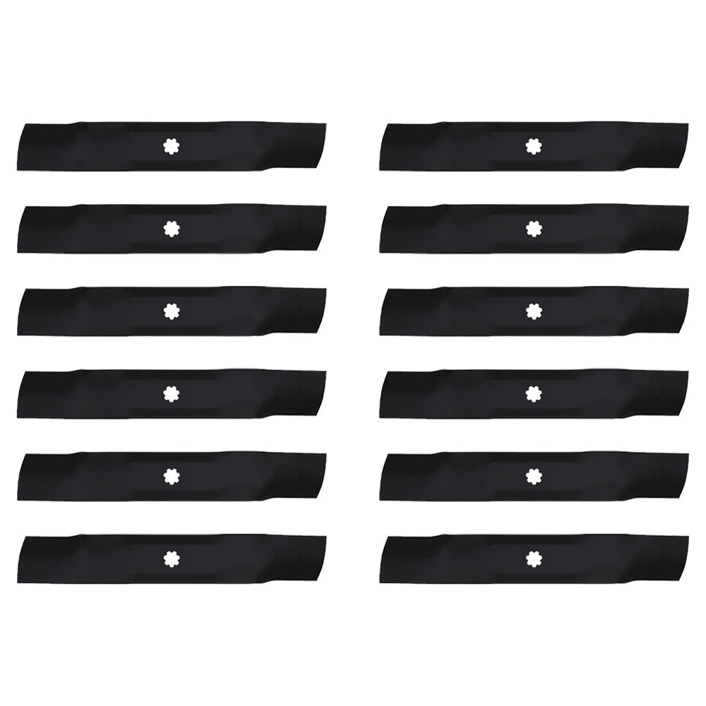 12pk Lawn Mower Blade Fits John Deere 48" LA 130 140 145 X140 145 D140 D150 D160