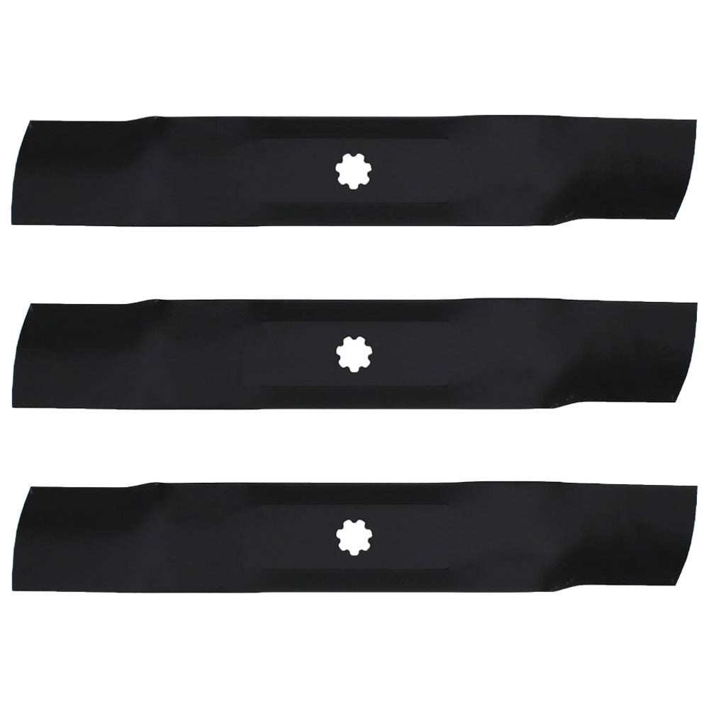 Set of 3-48" Lawn Mower Blades to fit Fits John Deere E140 E150 E160 E170