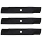 Set of 3-48" Lawn Mower Blades to fit Fits John Deere E140 E150 E160 E170