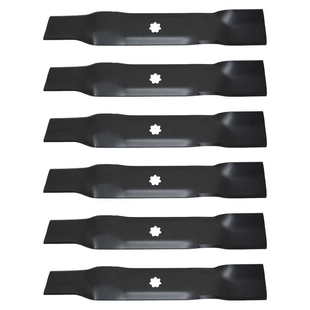 Set of 6 Fits John Deere 48" Lawn Tractor Mower Blades GX21784 GY20852