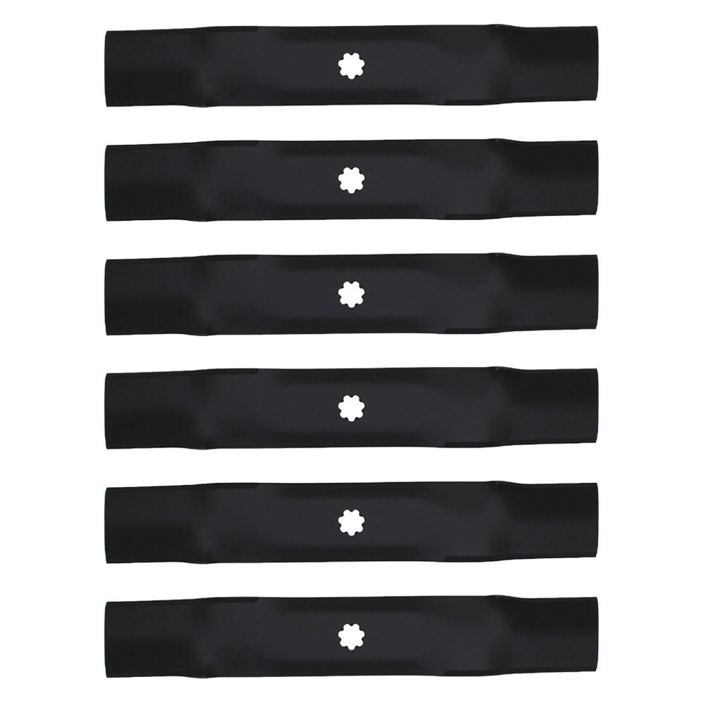 6PK Lawn Mower Blades Fits John Deere GY20852 GX21784 LA140 LA145 LA165 D140 D15