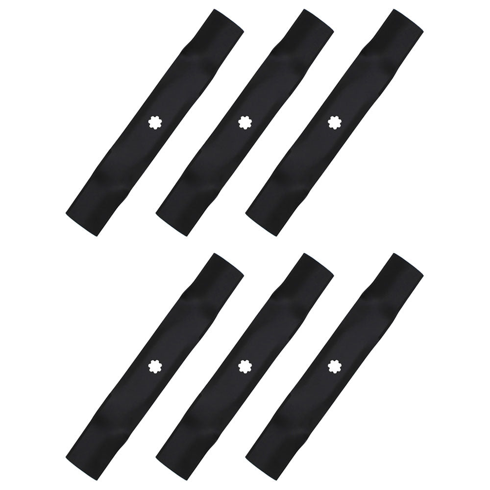 6 XHT HD BLADES Fits John Deere GY20852 GX21784 LA140 LA145 LA165 D140 D150 160