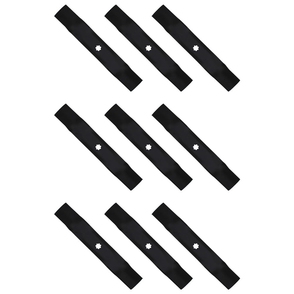Nine (9) Mower Blades Fits Oregon 92-104 & Fits John Deere GX21784, GY2085