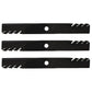 Set 3 54" Mower Blades Fits John Deere Z820A Z830A Z840A Z910A Z915B Z920A