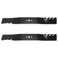Qty 2: Toothed Mulching Blade Fits Husqvarna Replaces 133348
