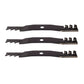 70000-00602-TOOTHED Qty 3: Toothed Mower Blade
 Fits Kubota