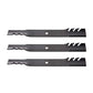 3 Pack 595-609 Mulcher Blade fits Sears Fits Craftsman 137380 50"