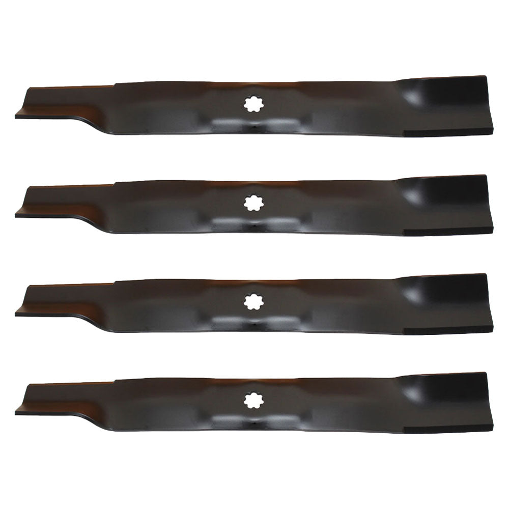 Qty 4: Mower Blades Fits John Deere Replaces AM137327