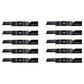 Qty 10: Notched Air-Lift Blade Fits Bad Boy Replaces 038-3000-00